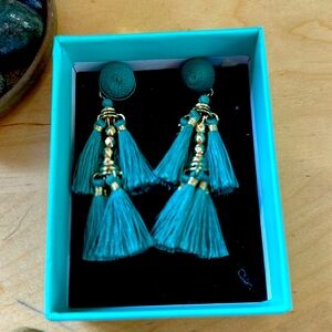 Green/turquoise EARRINGS